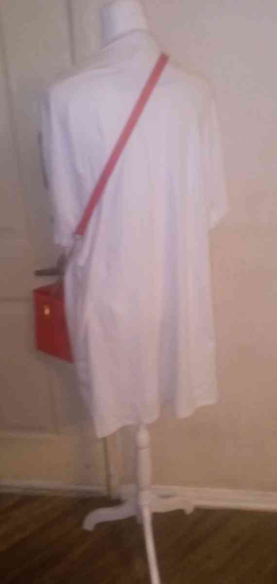 Red White Dress with Crossbody takeout box purse