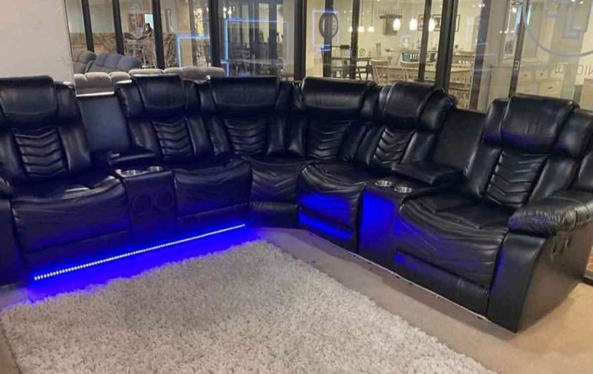 sofa modular  reclinable con luces led  preguntar por precio