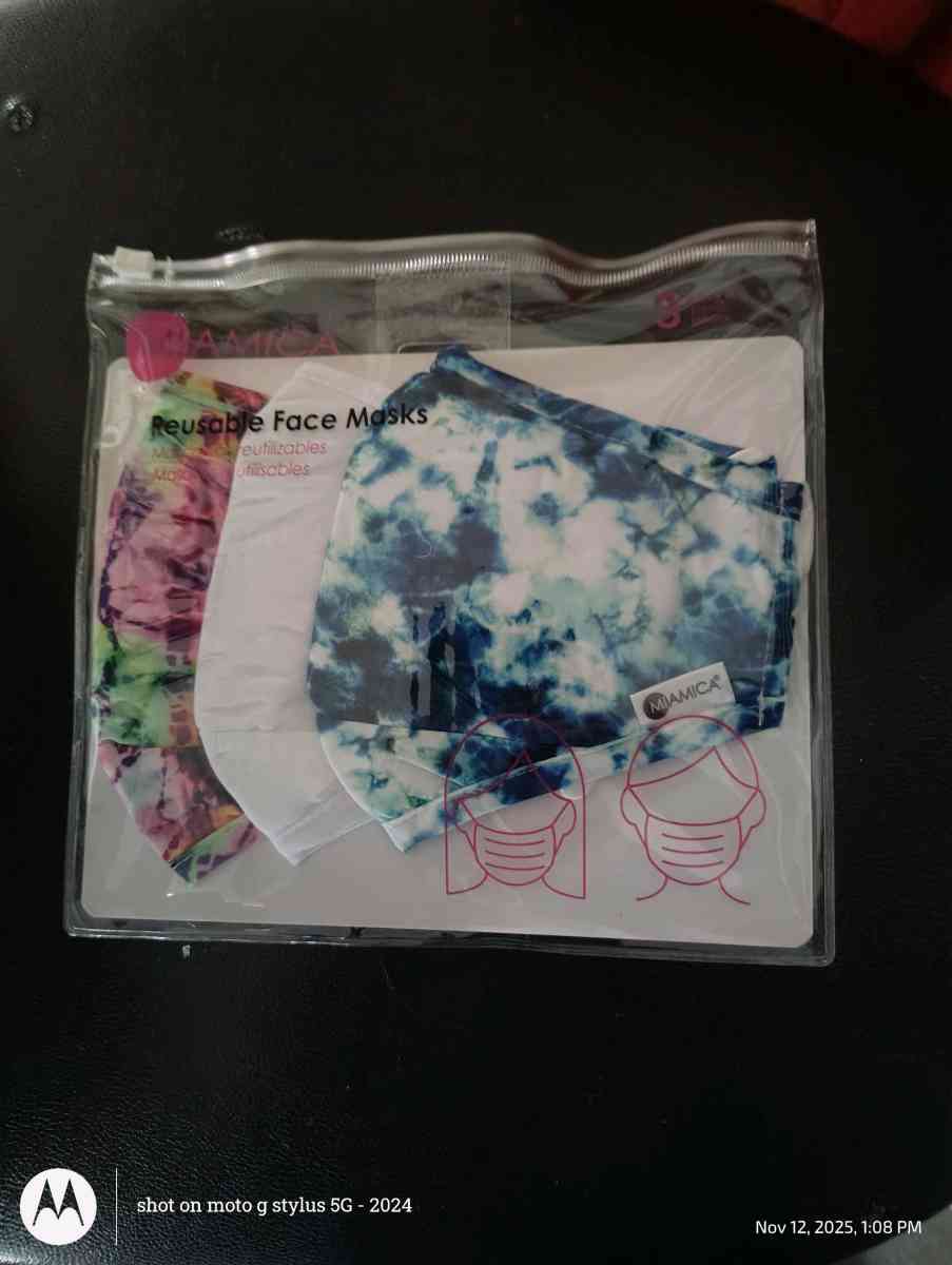 MIAMICA 3 pack face masks