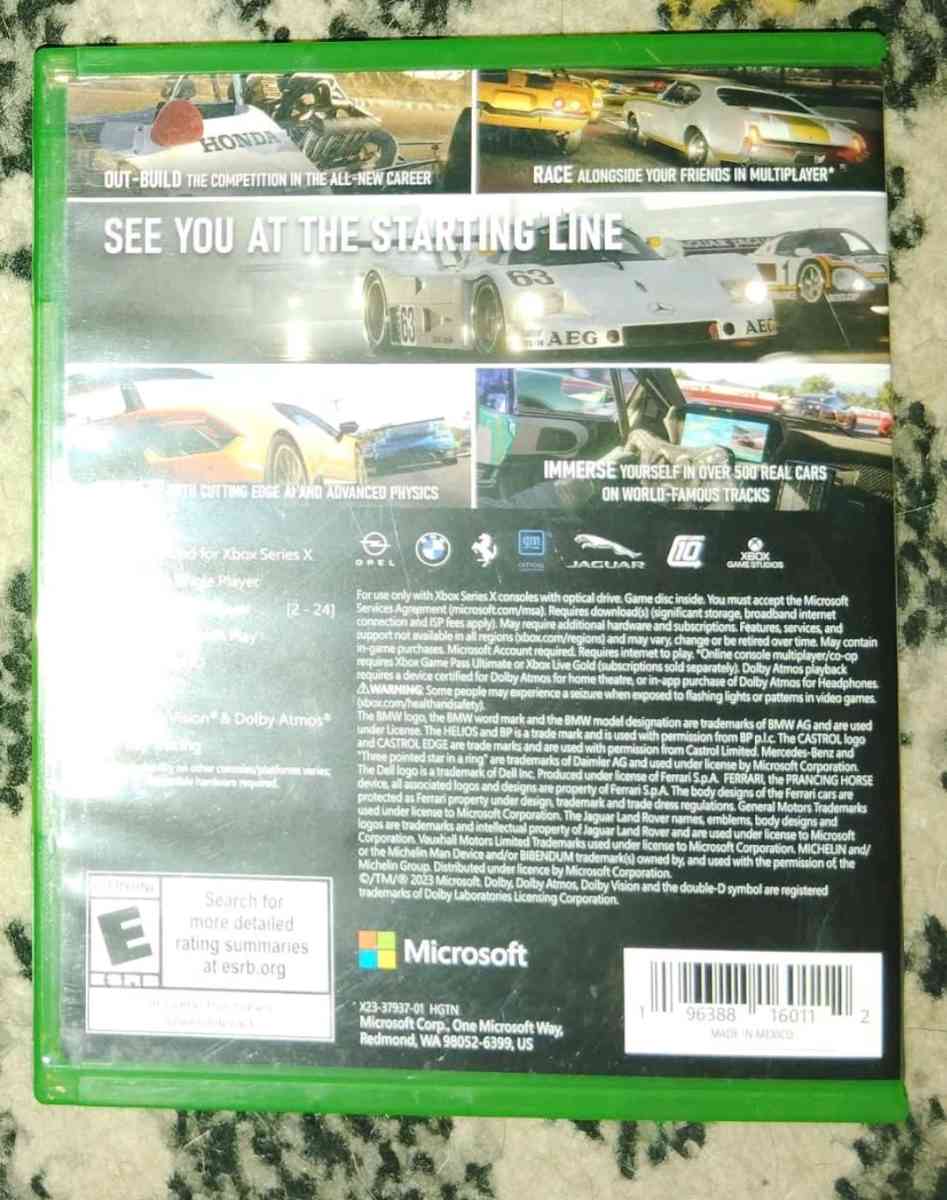 Forza 6 and Motorsport