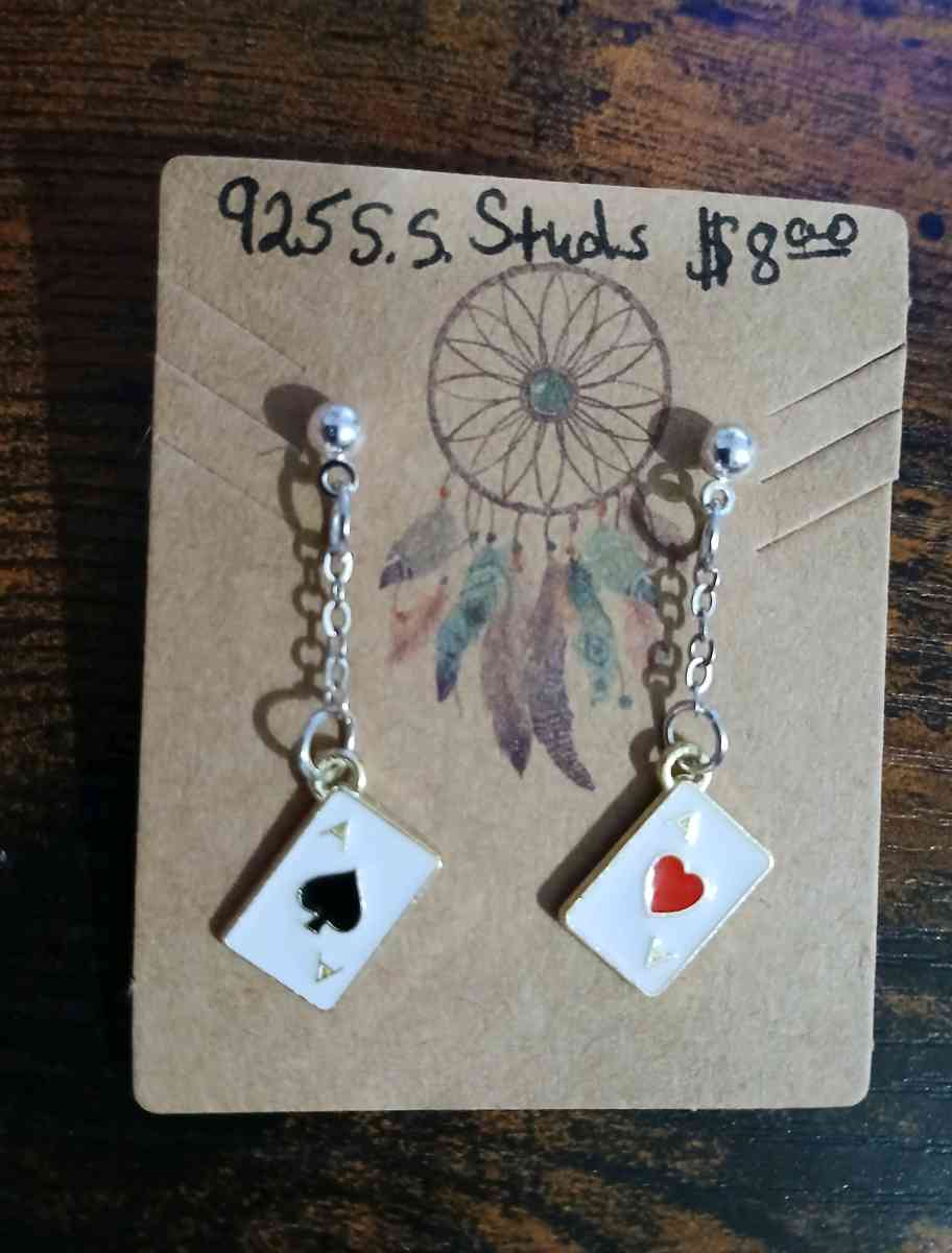 Aces Stud Earrings