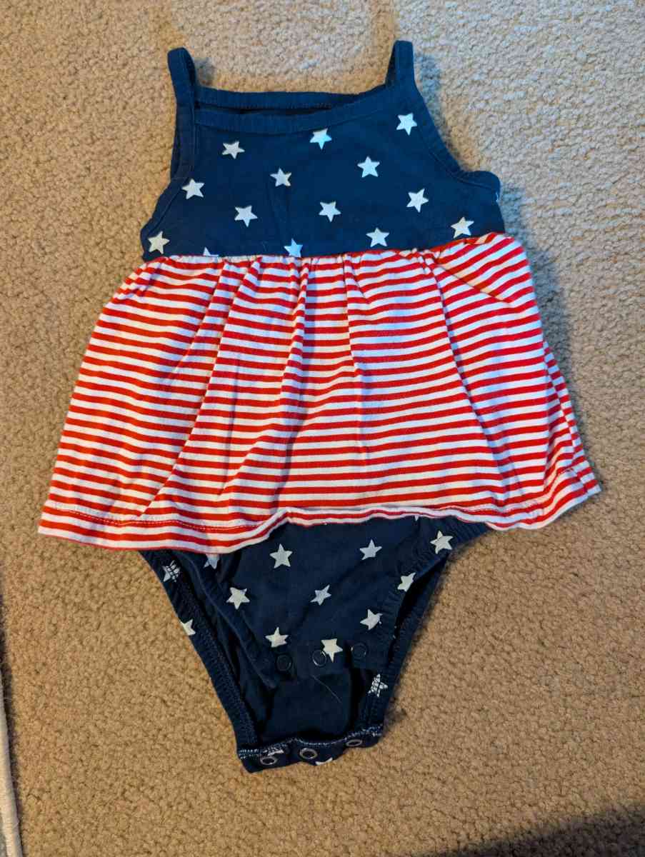 Baby 4th of July onesie dress