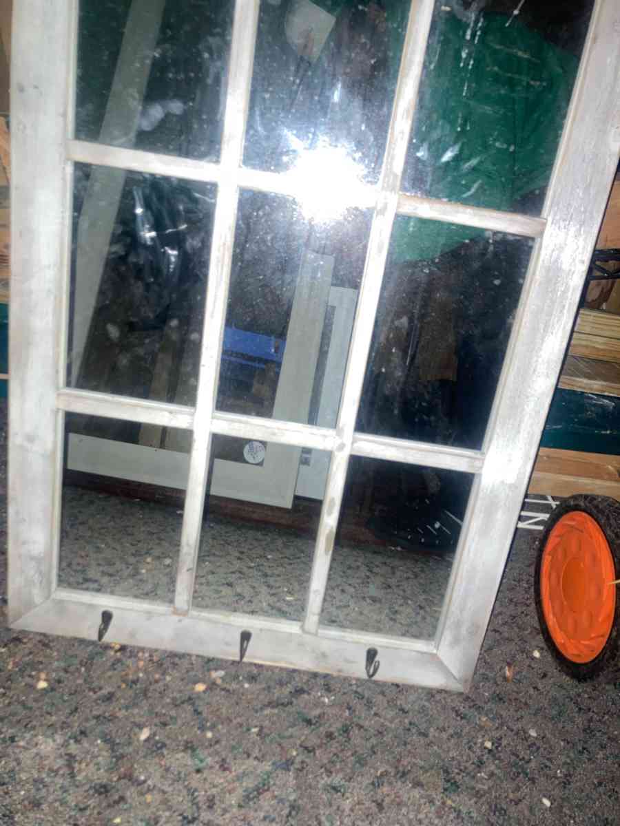 Vintage Window Frame Mirror