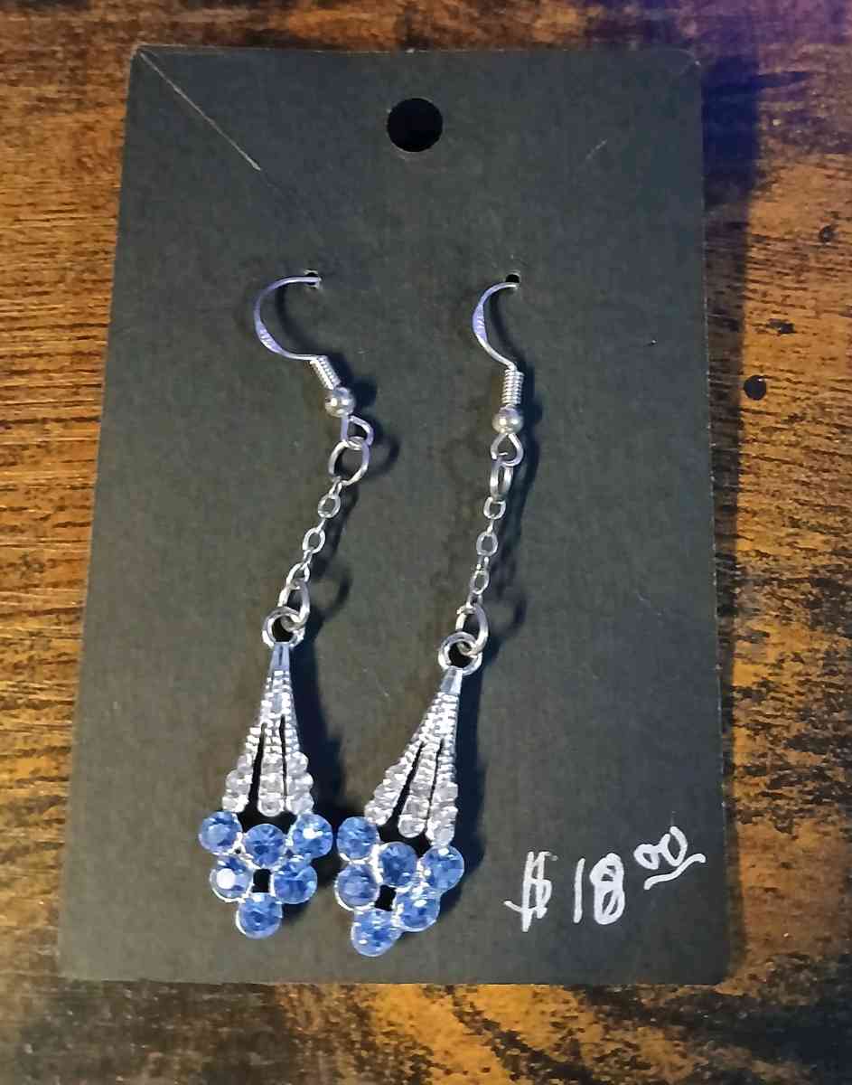 Blue Shooting Star Hookstyle Earrings