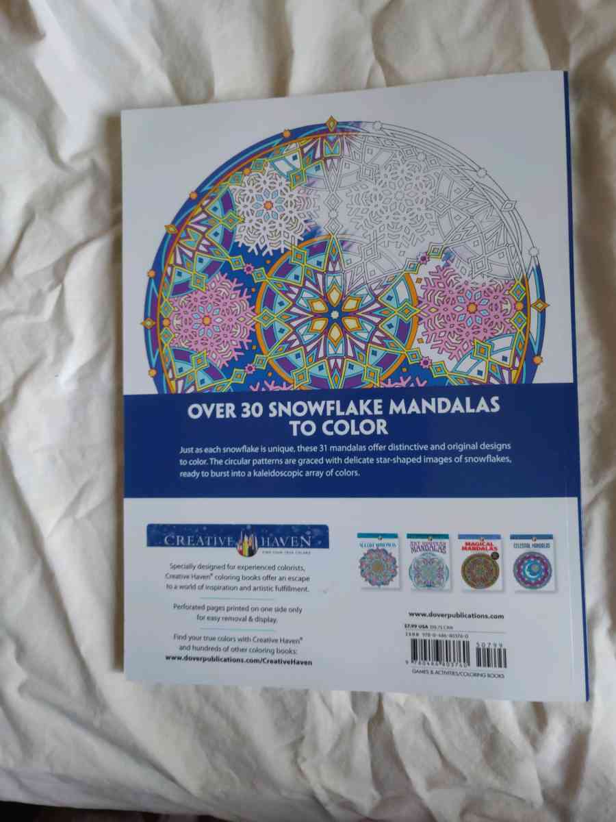 Snowflake Mandalas coloring book