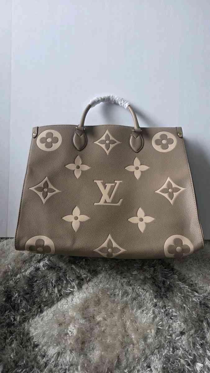 Taupe Monogram Tote Bag  Large Capacity DesignerInspired Han