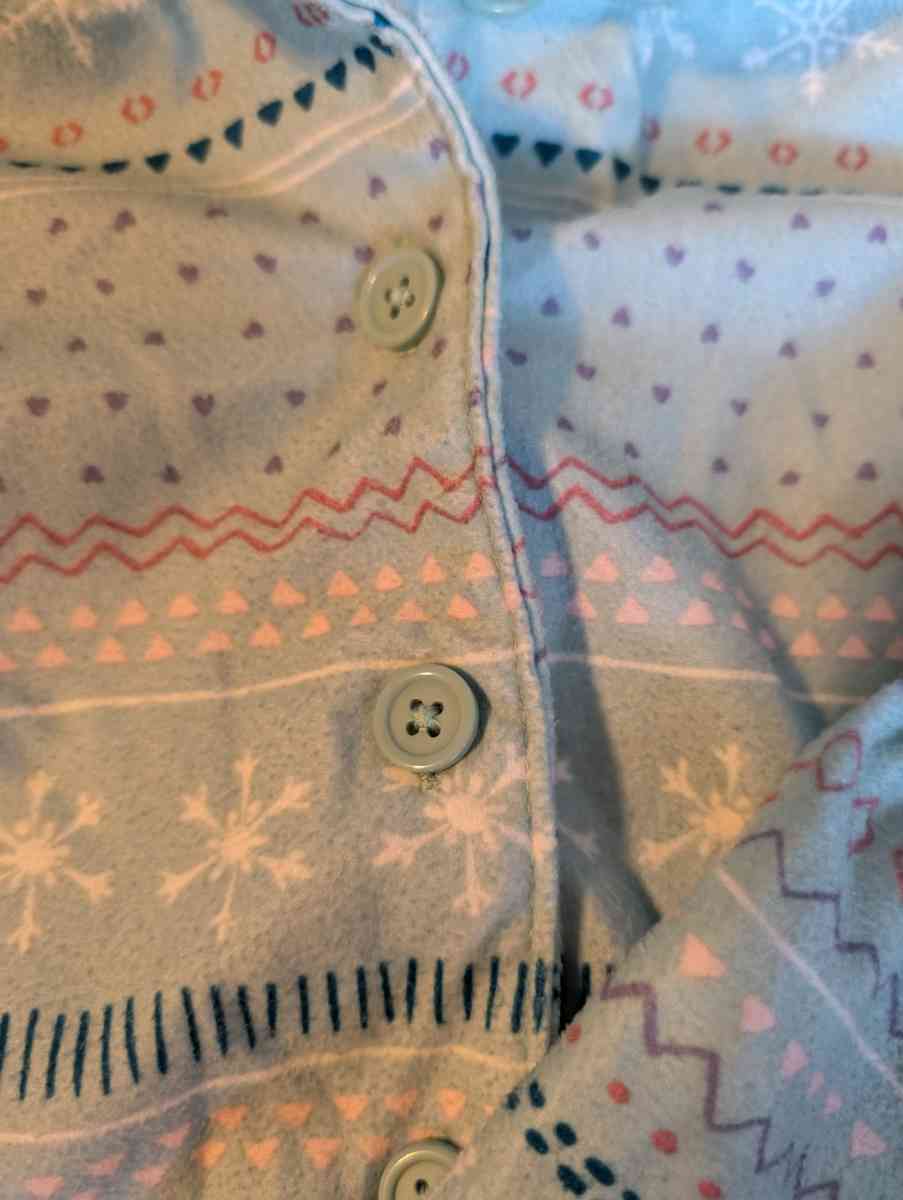 Blue winter baby pajamas
