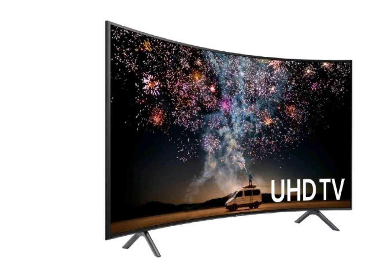 55 in curved TV samsung with surround sound