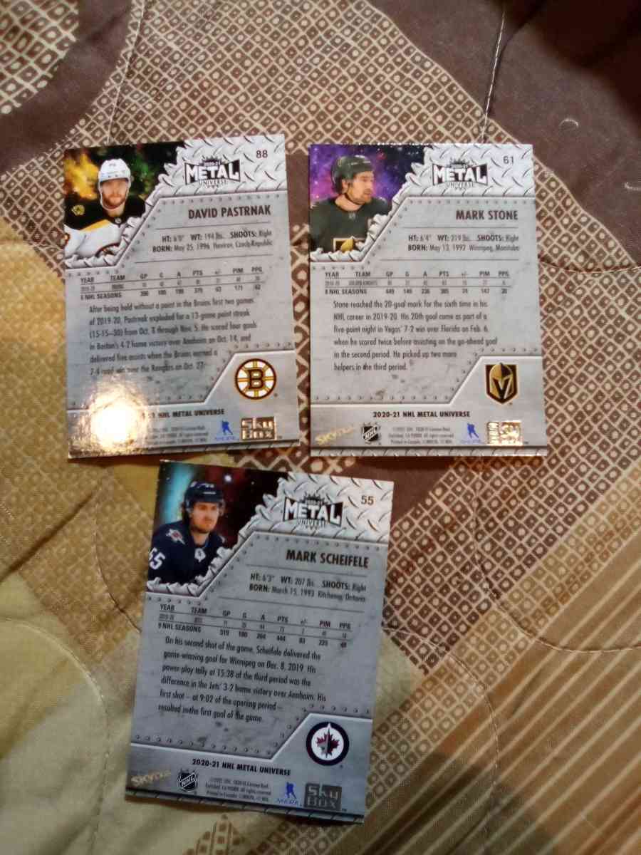 hockey cards metal