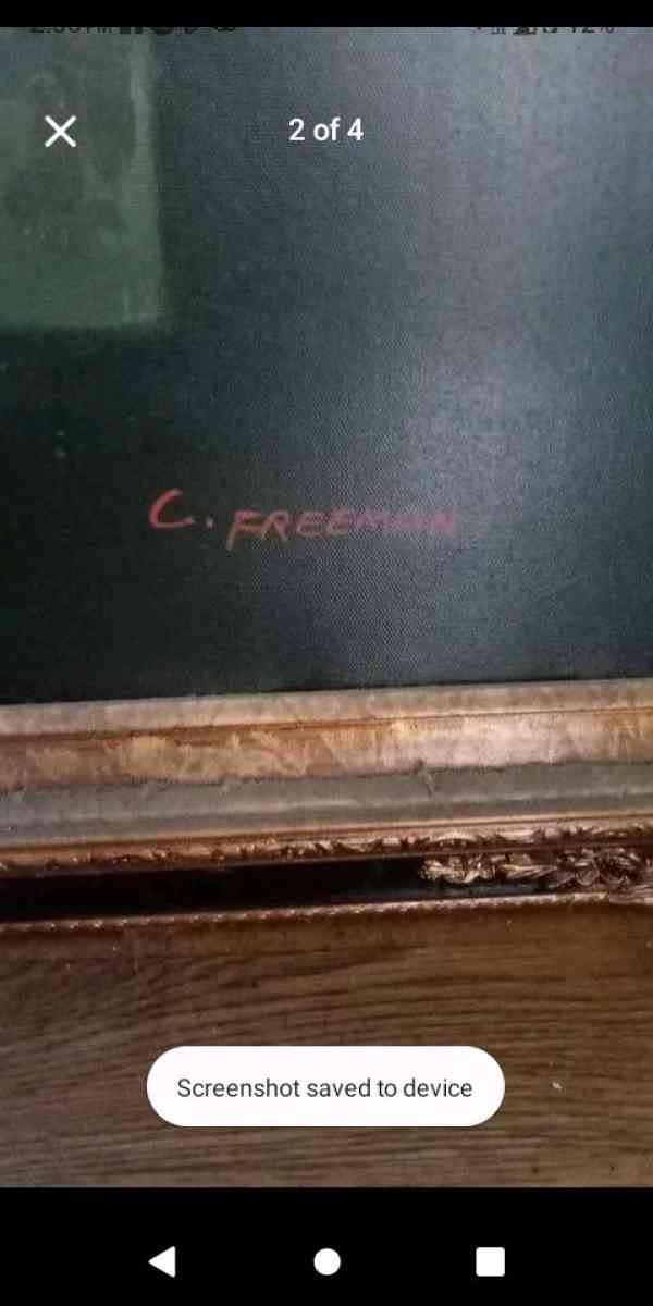 oil painting signed by c Freeman himself
