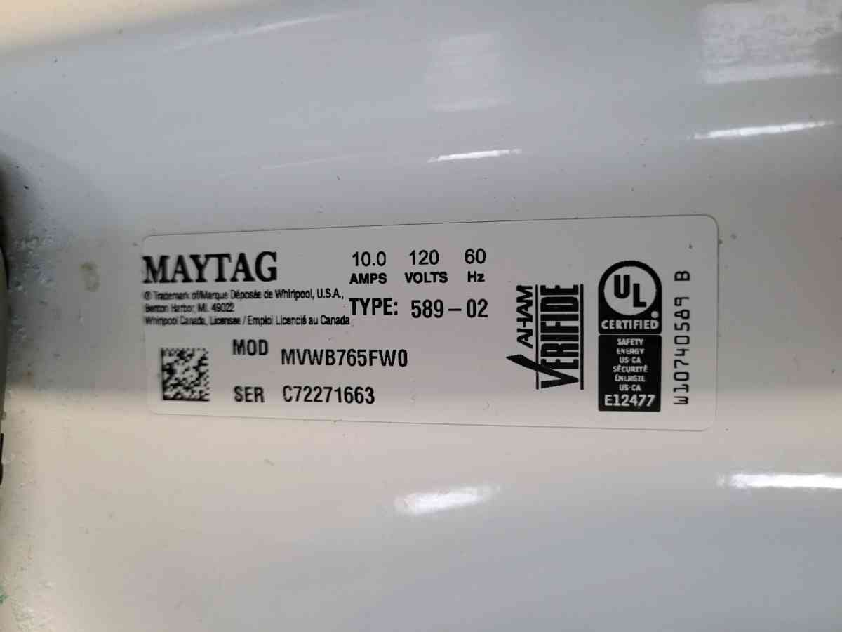 maytag washer