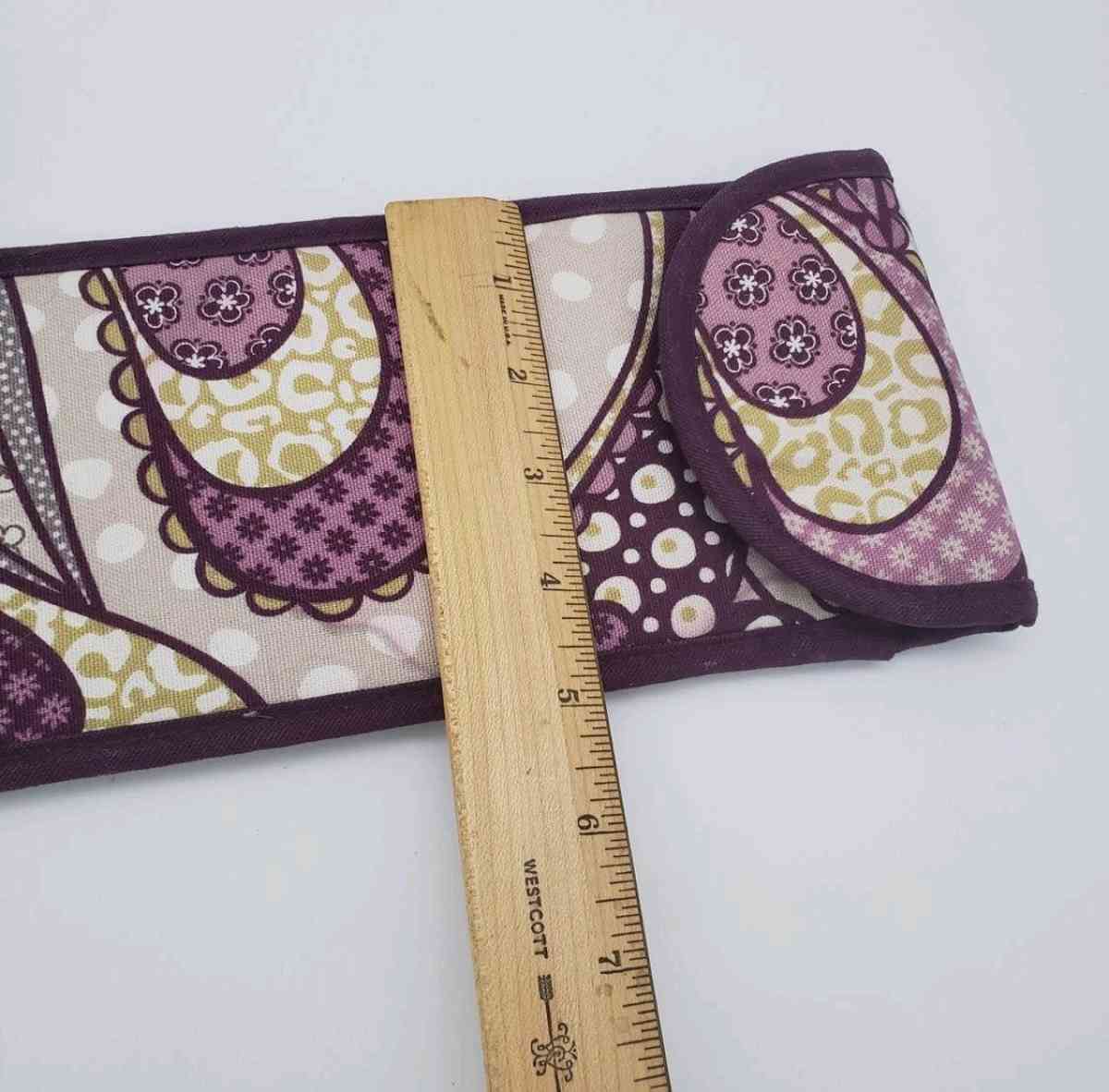 ThirtyOne Plum Awesome Blossom Travel Flat Iron Case Bag Pur