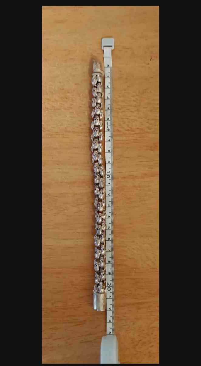 HANDMADE BRACELET HIPHOP SKULL KNITTING TIBETAN SILVER