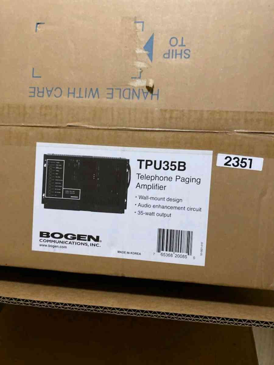 Bogen TPU35B 35W Paging Amplifier