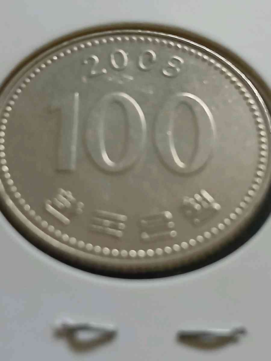 2008 South Korean 100 won copper nickle