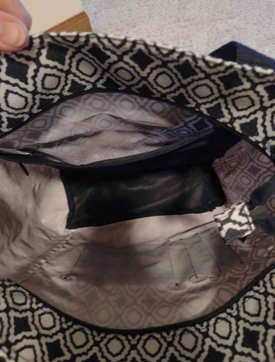 Medium Tote Bag Medallion Design Zip Shoulder Bag Double Han