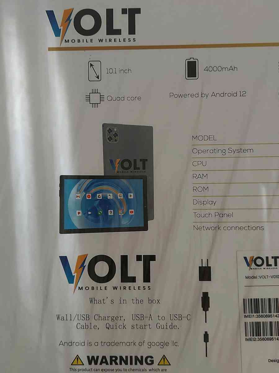 VOLT 32GB4GB RAM 101 INCH DUAL CAMER FRONT 50 0MP REAL 13 OM