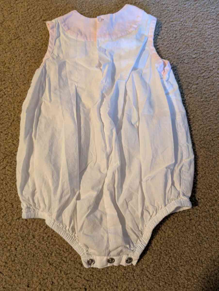 White and Pink Romper