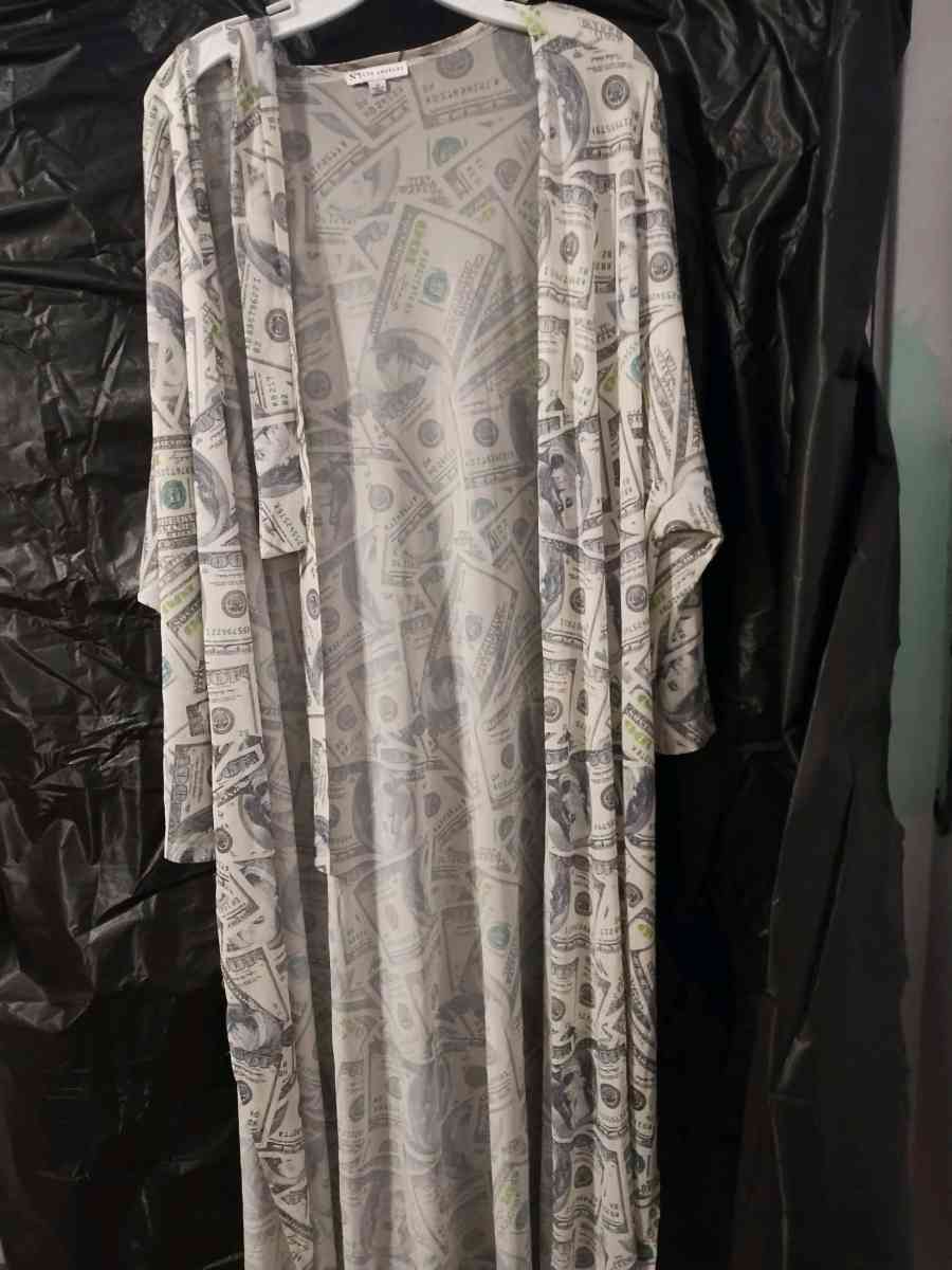 100 Hundred Dollar Bill Bathrobe