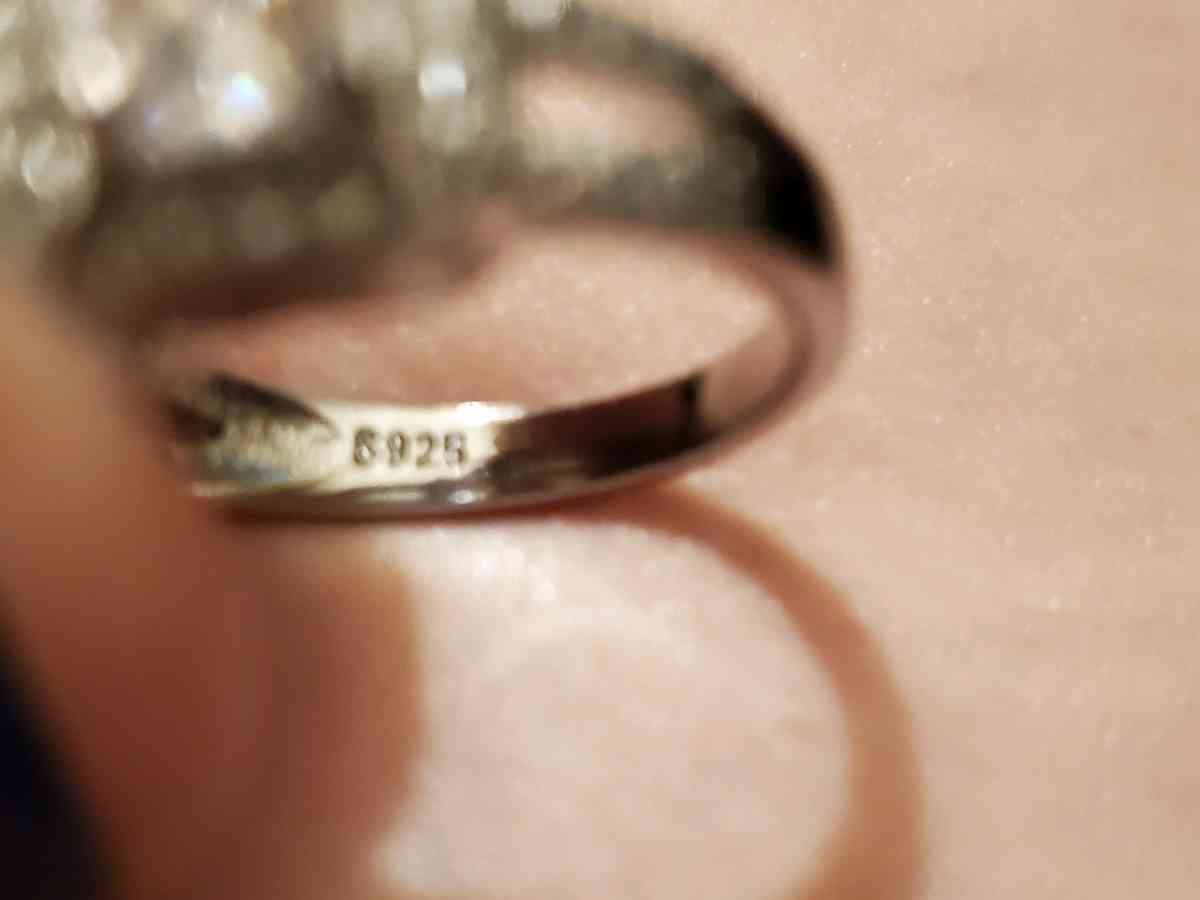 925 Sterling Silver Diamond Ring