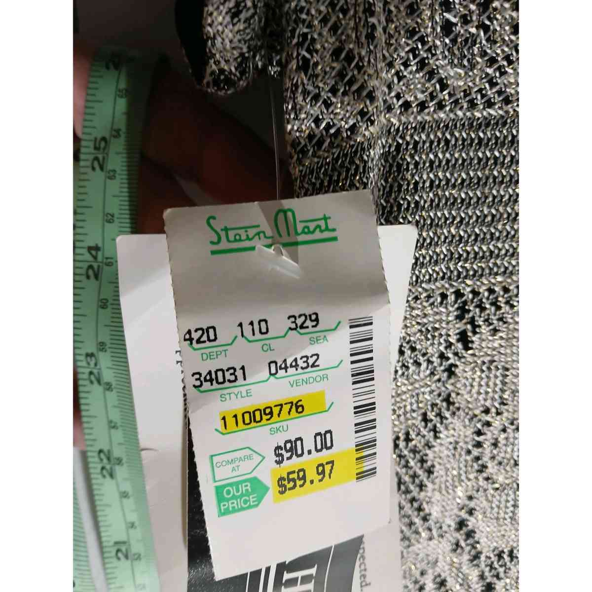 Jessica Howard metallic goldfish lace overlay black  mid si