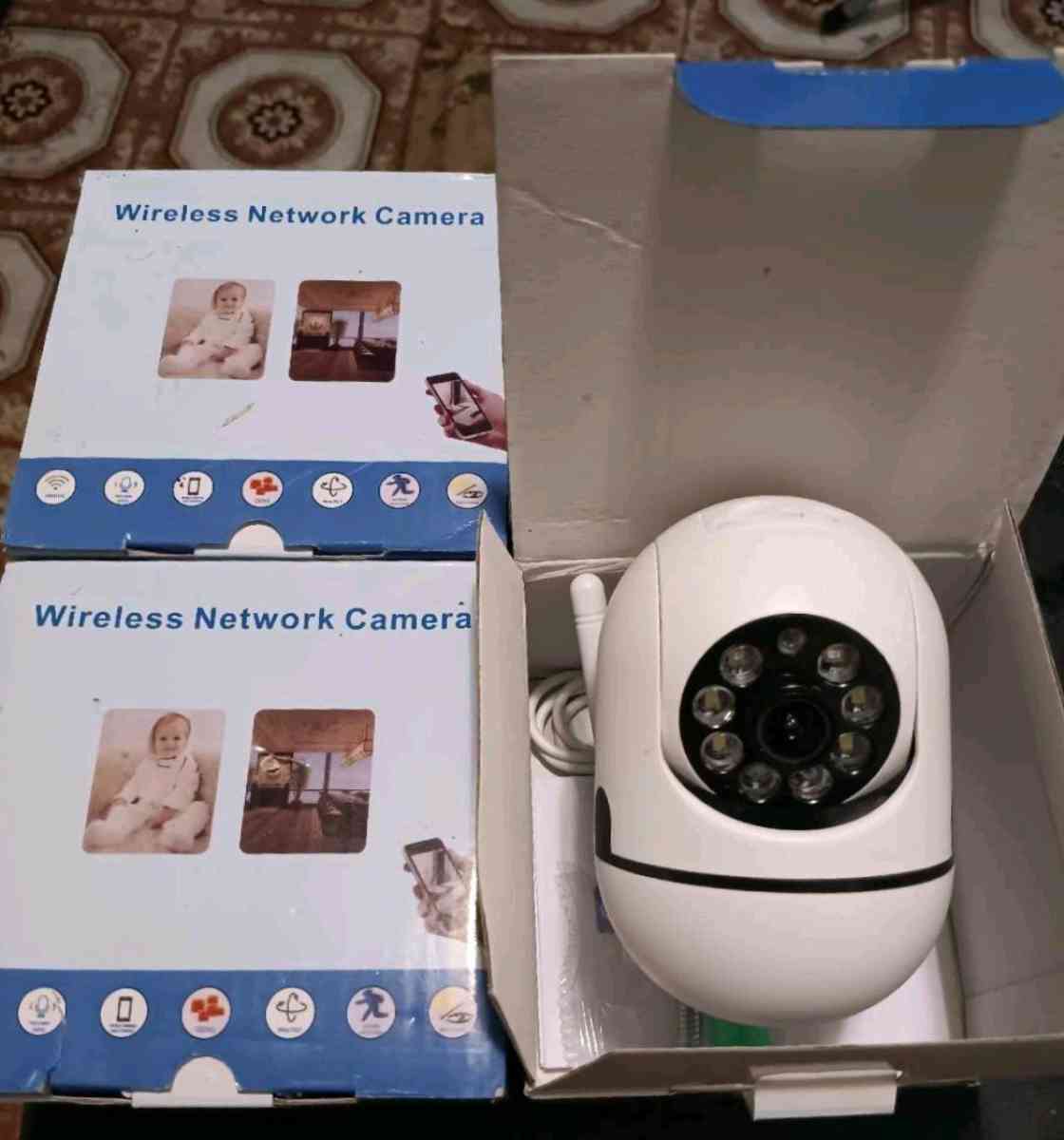 WIRELESS NETWORK ROTATIONAL SECURITY CAMERAS