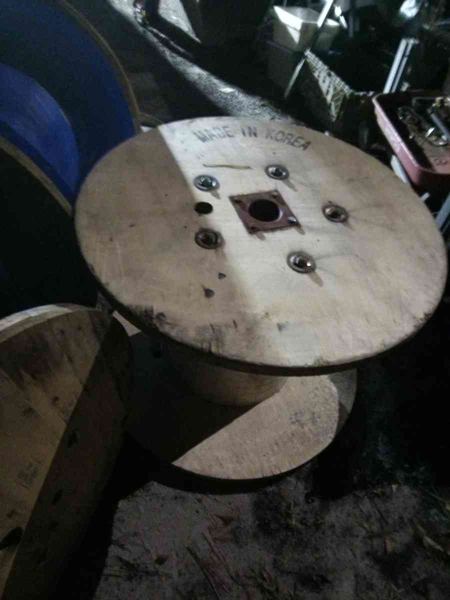 wooden spools