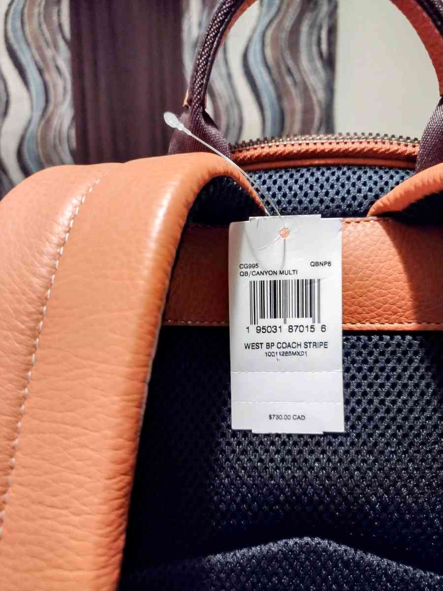 COACH BACK PACK NEW