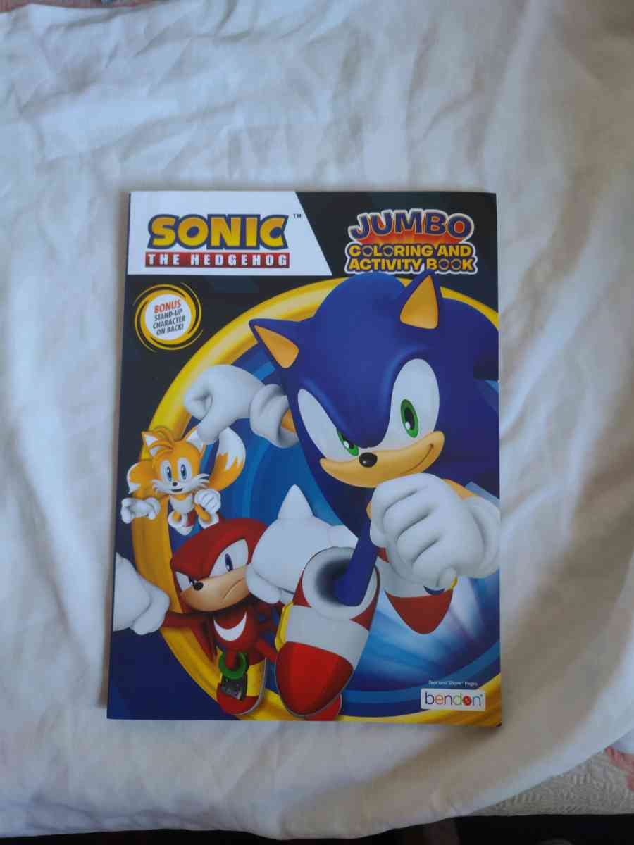 Sonic and Hedgehog activity and coloring book