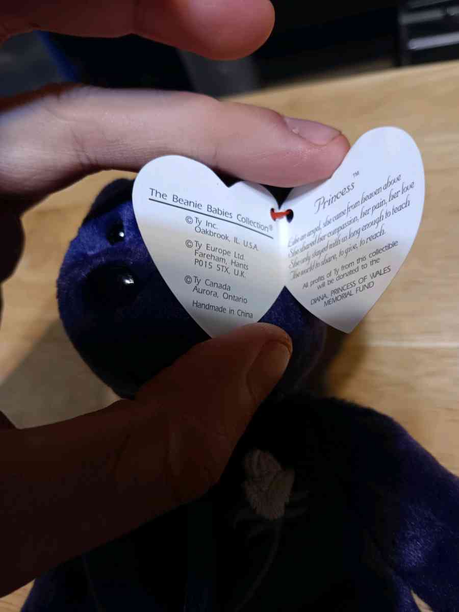 vintage princess Diana beanie babies