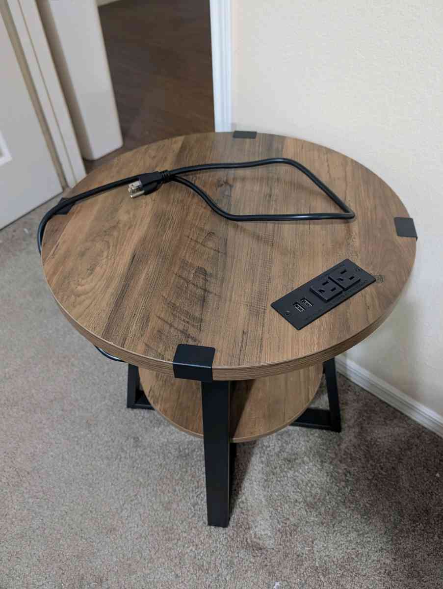 Tall End Wooden Table