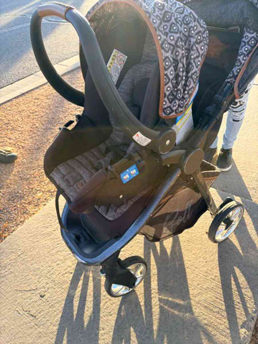 MONBEBE TRAVEL STROLLER REAR VIEW INFANT CAR SEAT