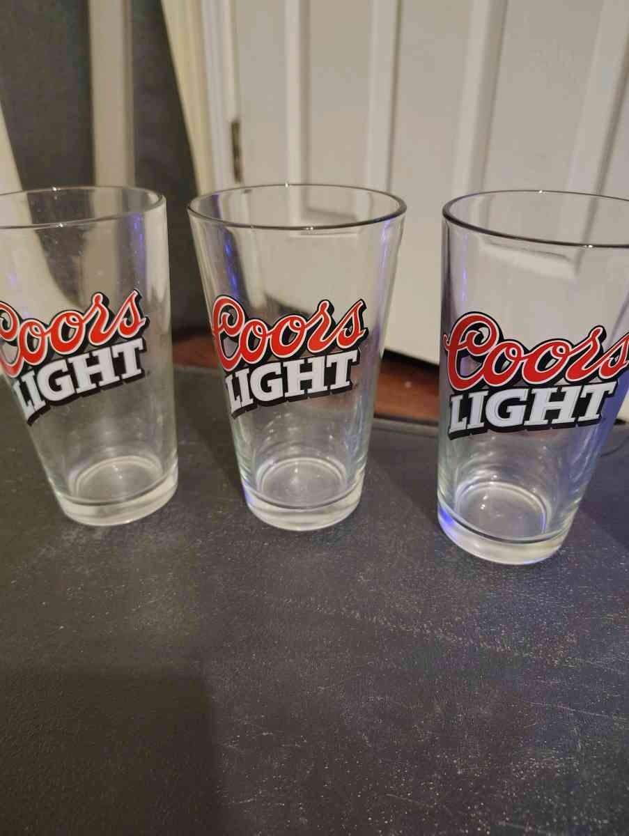 Set of 4 Coors Light Glasses
