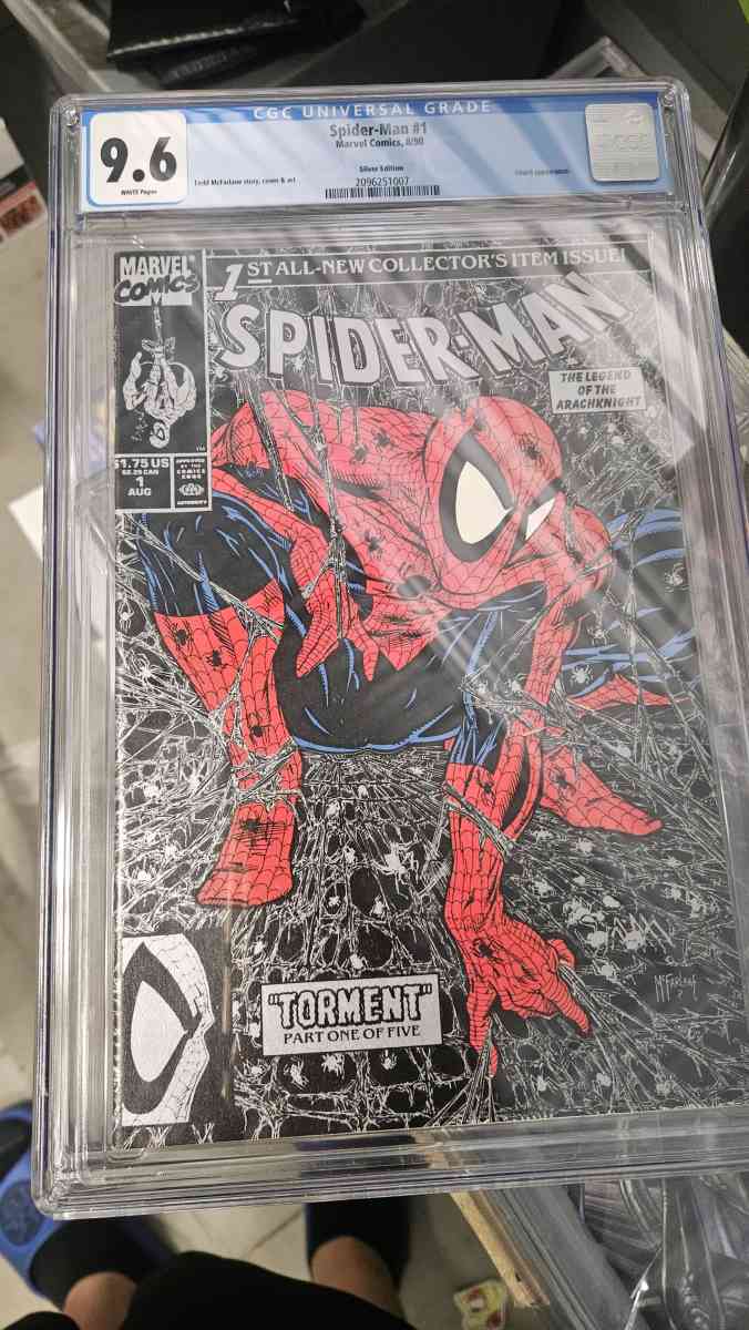 spider man no 1 Silver Edition graded