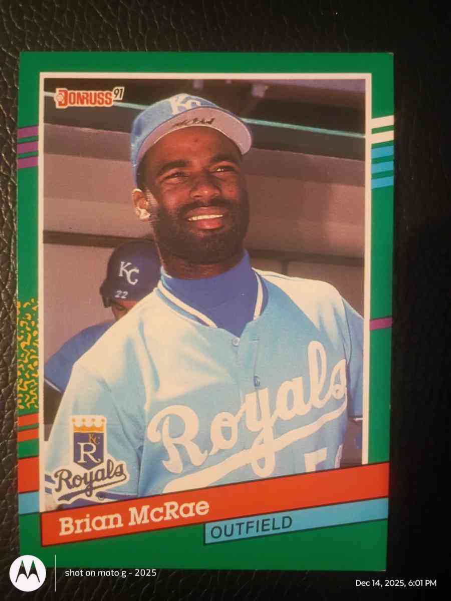 Brian Mcrae Baseball Card
