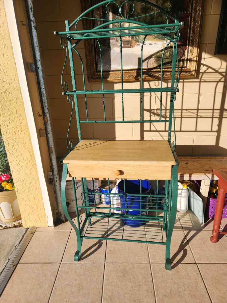 Baker Rack With Drawer