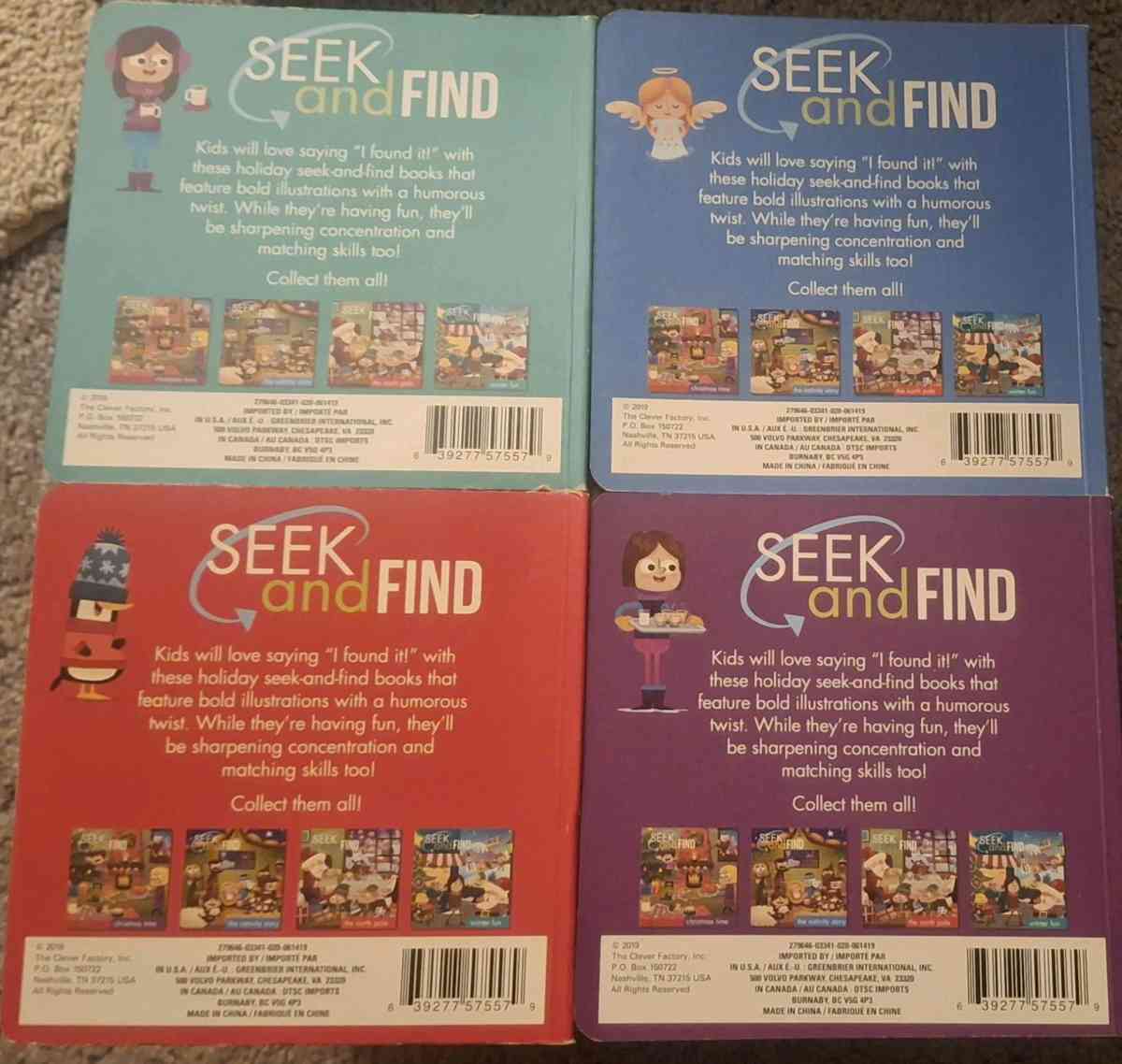 Holiday Seek and Find Activities Book Collection