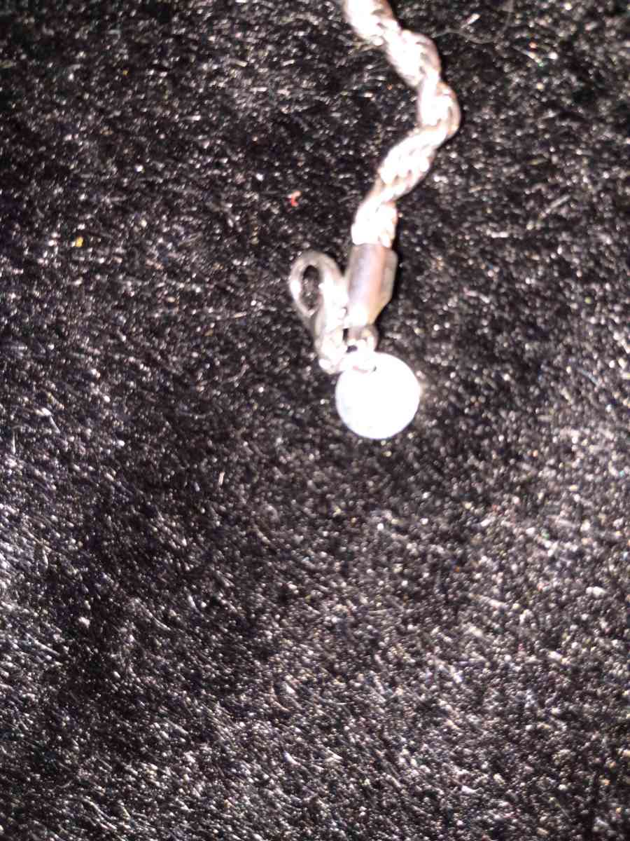 925 sterling silver twisted rope necklace