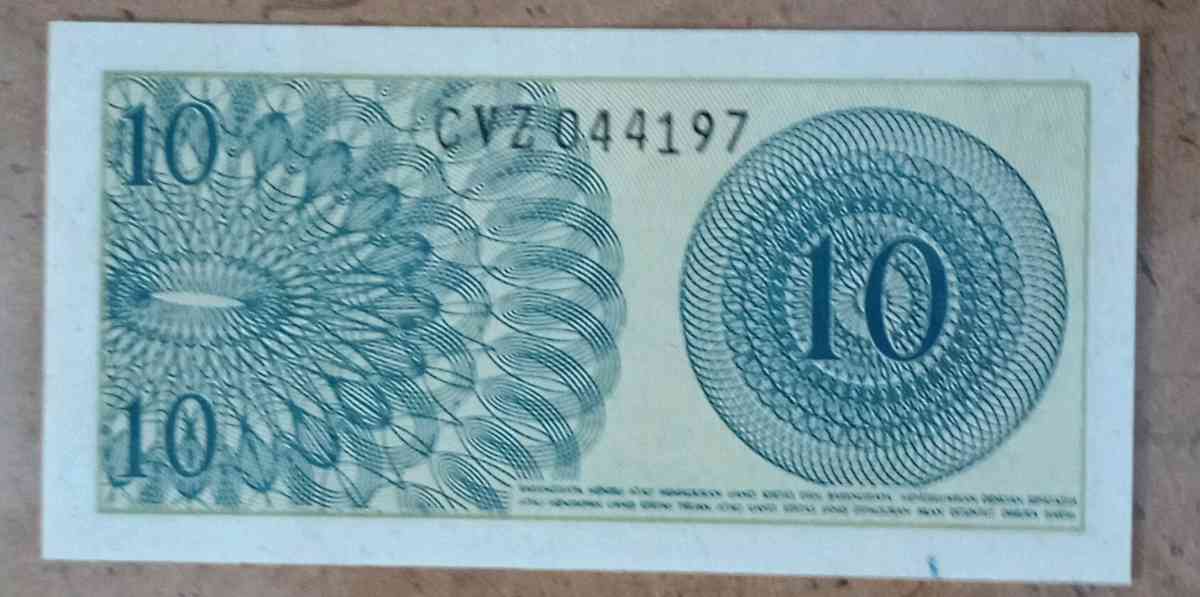 10 Sen Banknote from Indonesia