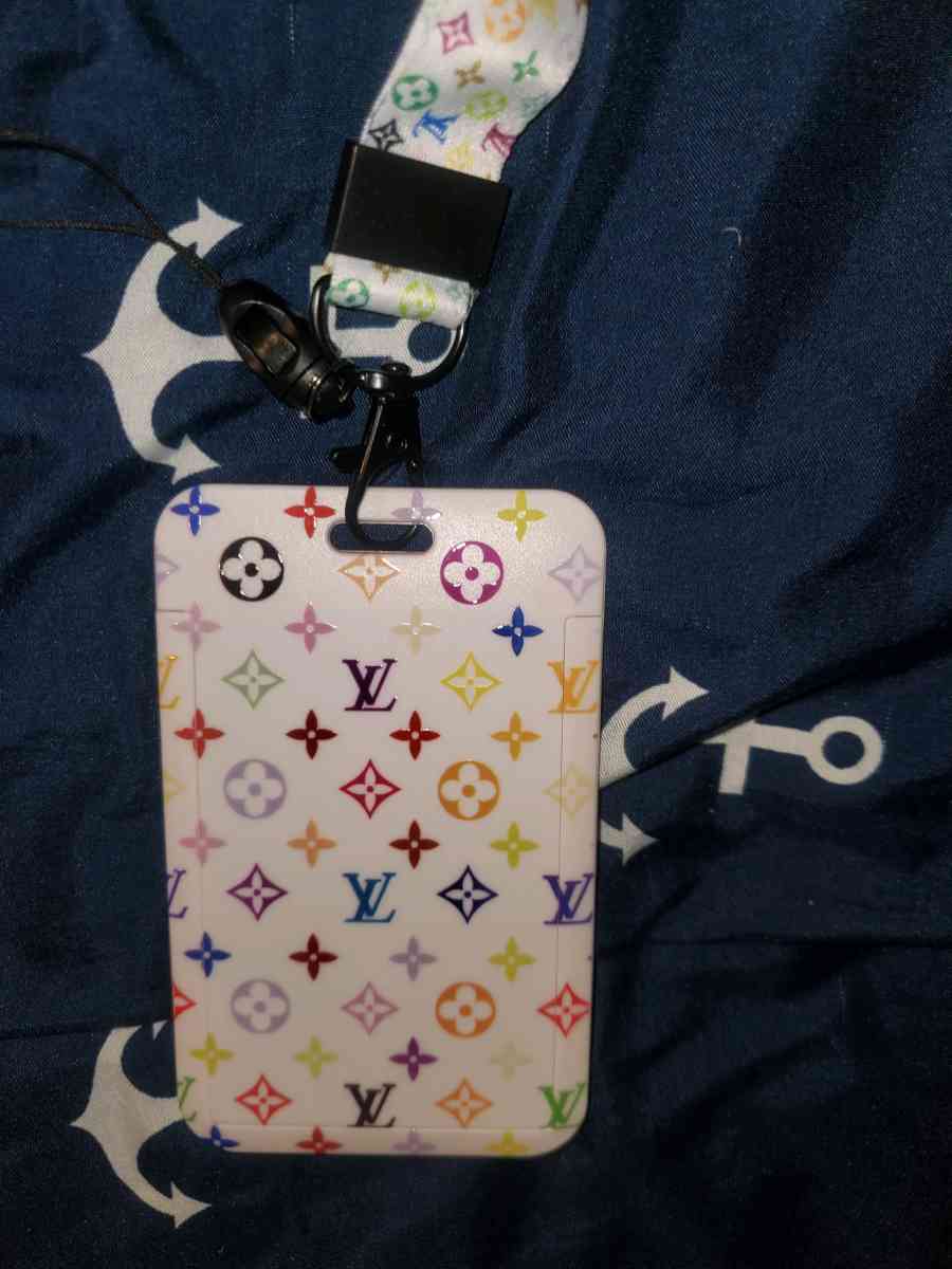 Multicolor Patterned Lanyard with By Louis Vuitton