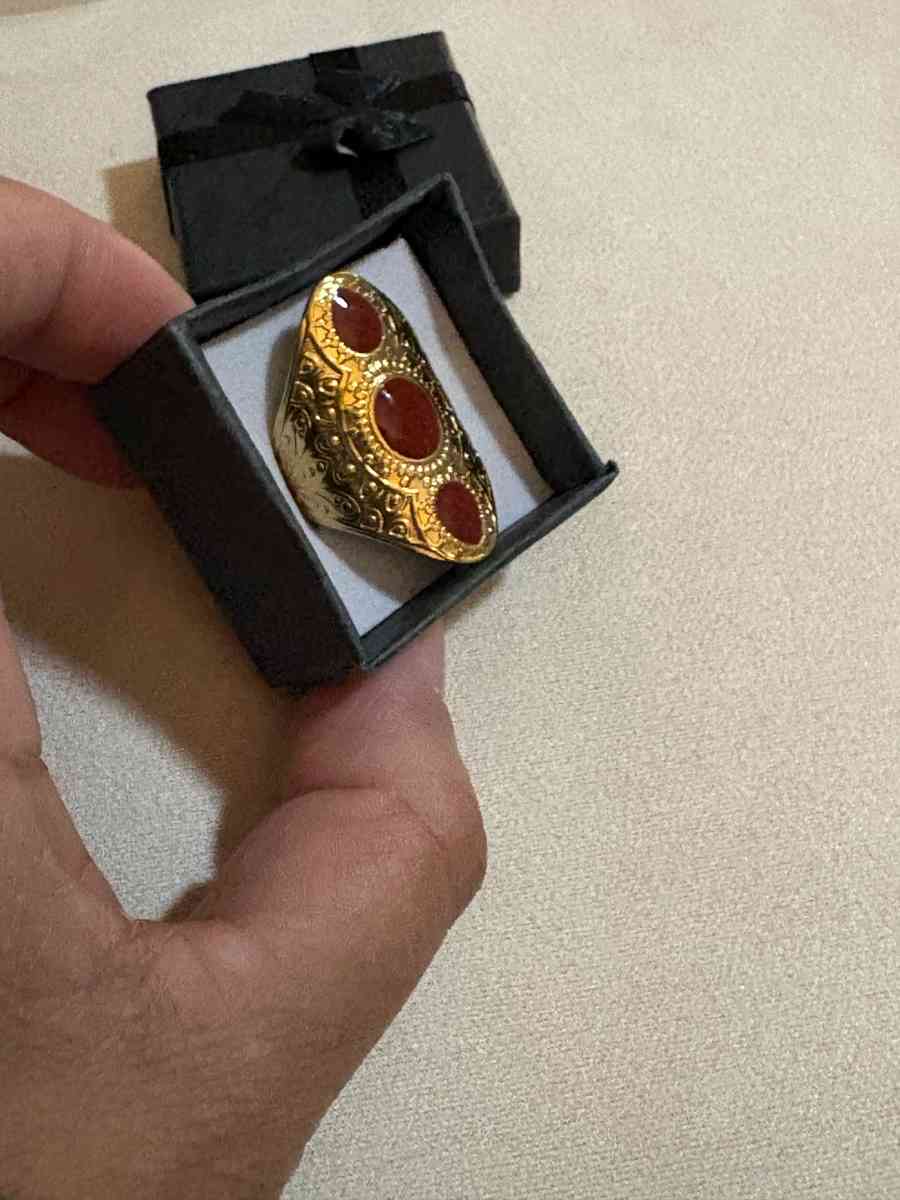 anillo laminado en oro size 7 stainless steel