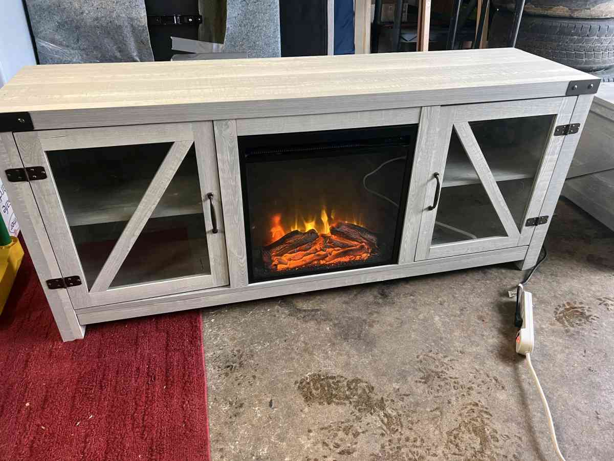 TV stand fire place