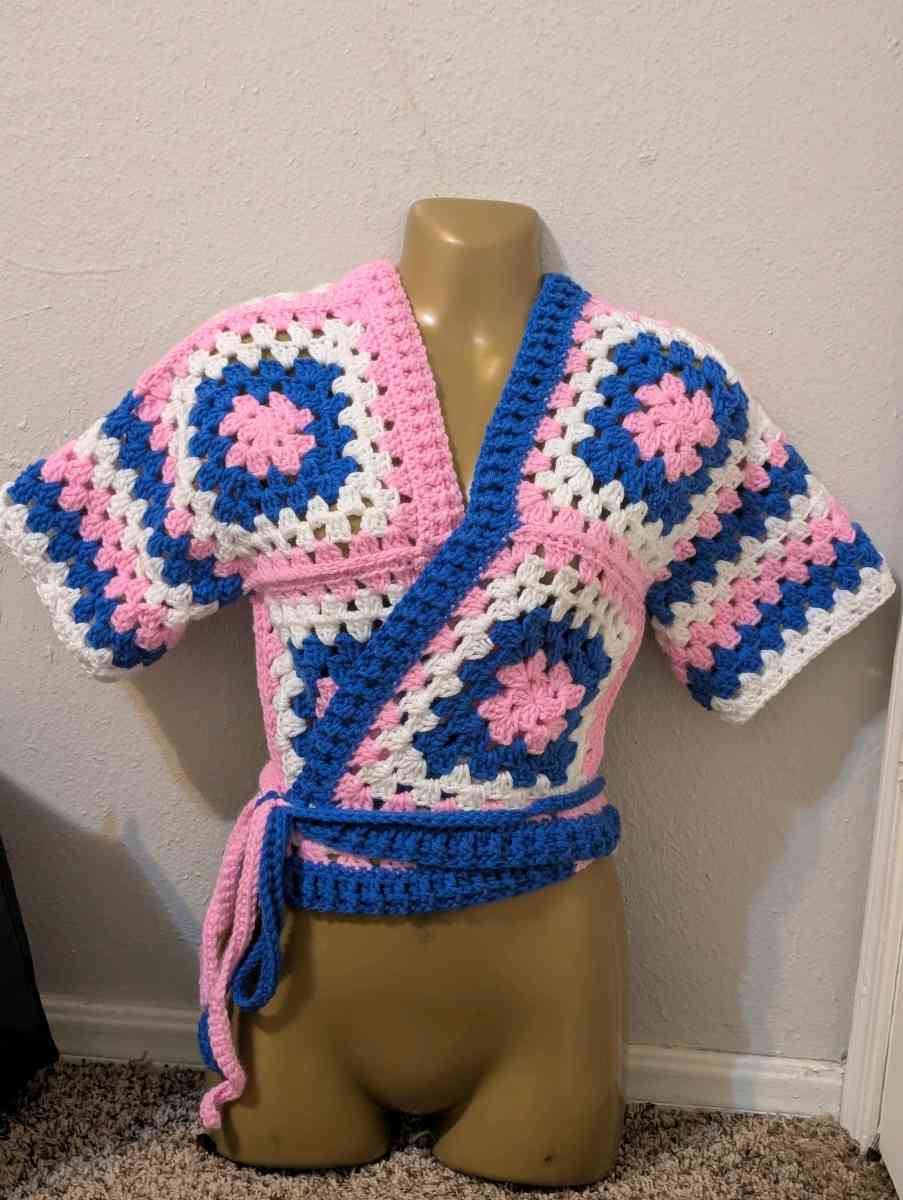 crochet wrap top