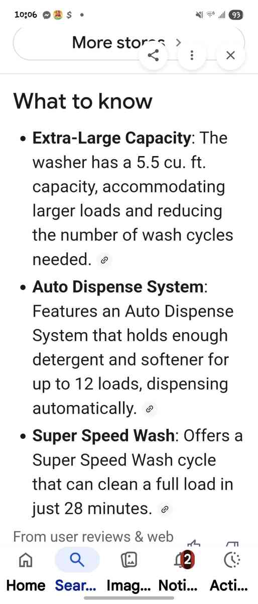 Samsung front load washer