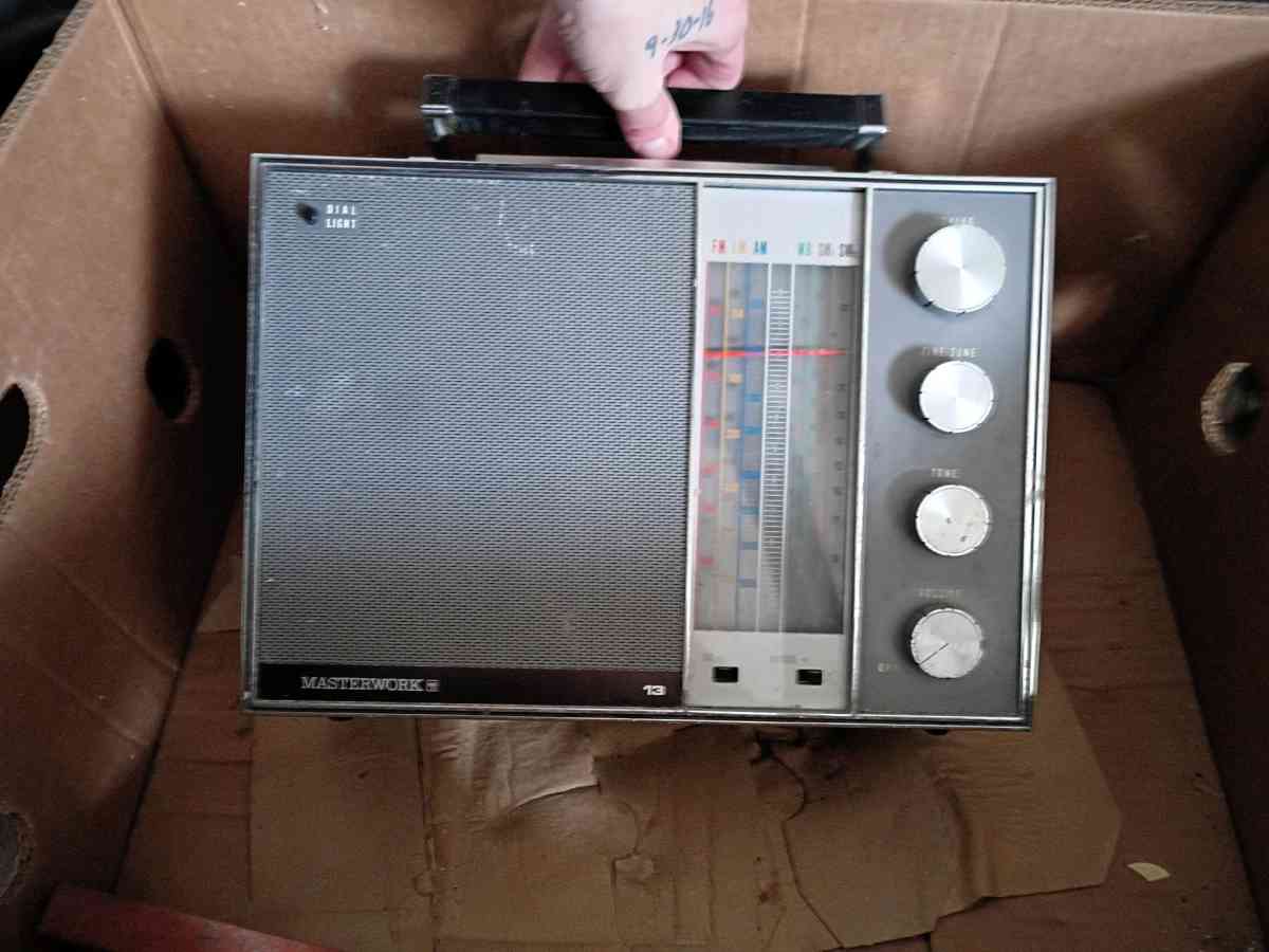 Antique Clock And Radio