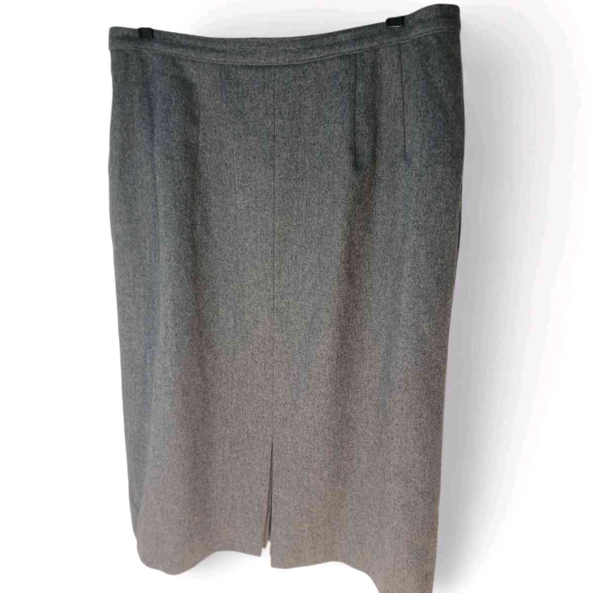 vintage size 16 Pendleton grey skirt suit 100 virgin wool