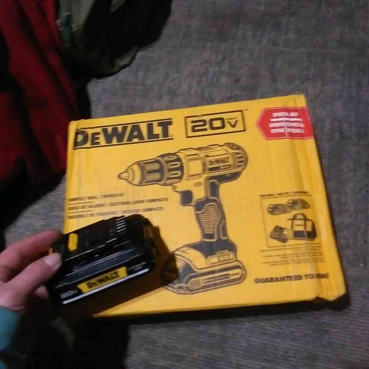 20v DeWalt compact drill and driver set