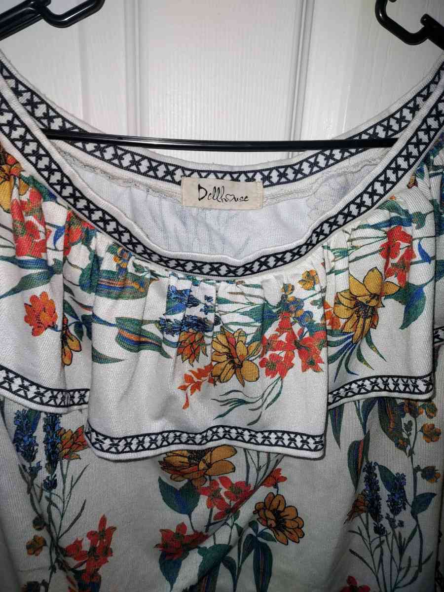 Floral off the shoulder top