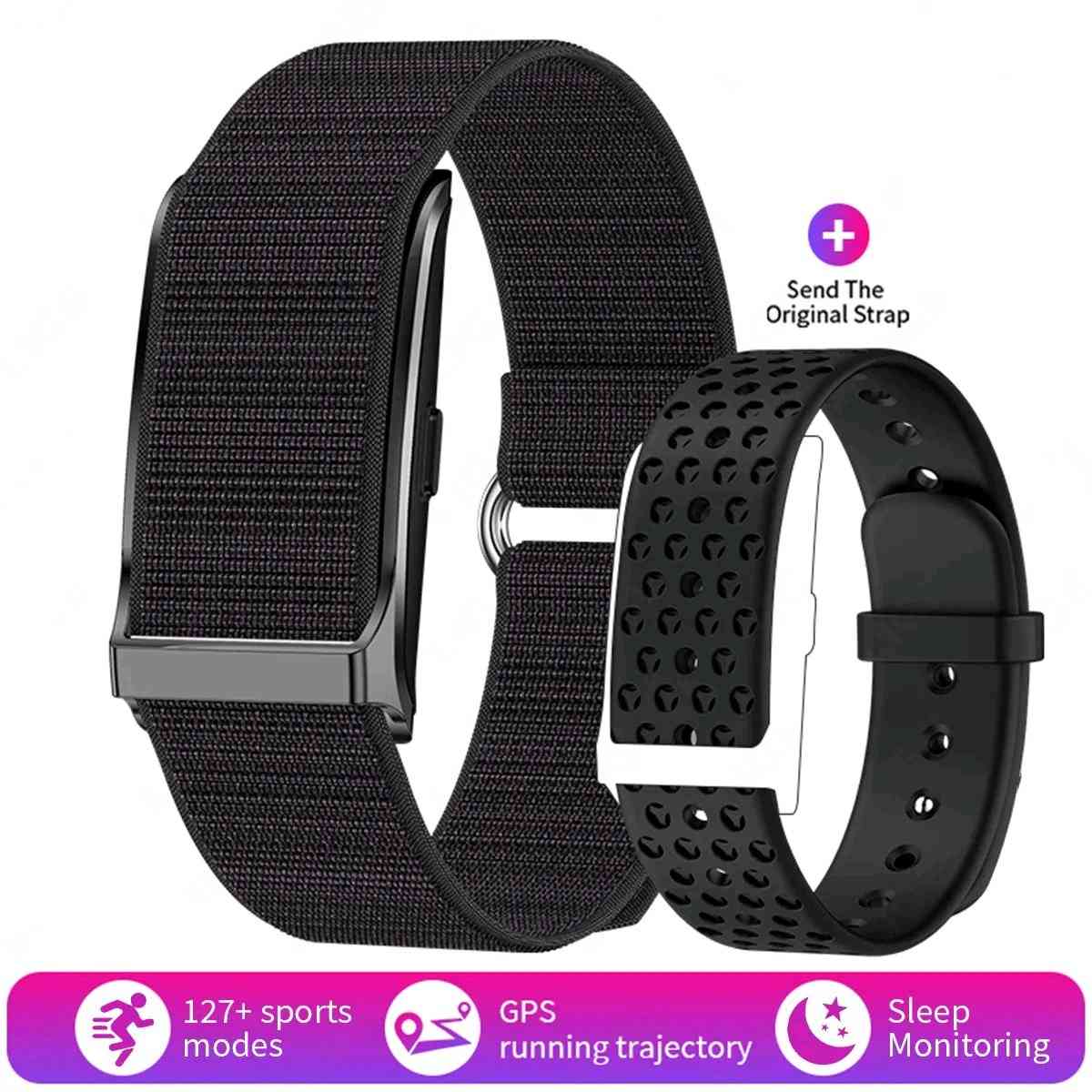 Screenless Fitness Tracker Wristband with Qtrack App