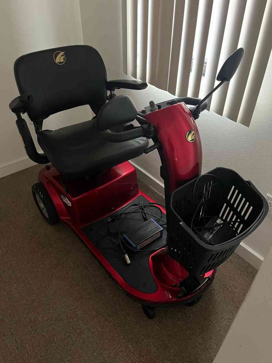 Golden Red mobility scooter
